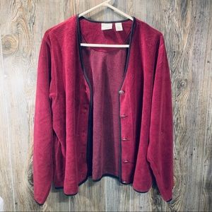 5/$20💛L.L.BEAN Maroon Button Down Cardigan